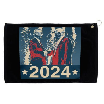 Retro Trump Kennedy President 2024 Election Republican Grommeted Golf Towel