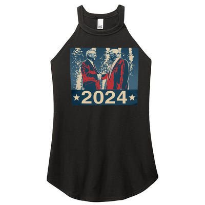 Retro Trump Kennedy President 2024 Election Republican Women’s Perfect Tri Rocker Tank