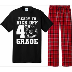 Ready To Kick Off 4th Grade First Day Of School Soccer Lover Pajama Set