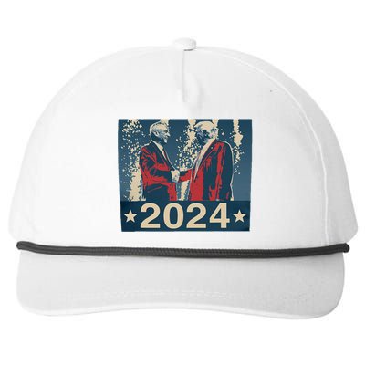 Retro Trump Kennedy President 2024 Election Republican Snapback Five-Panel Rope Hat