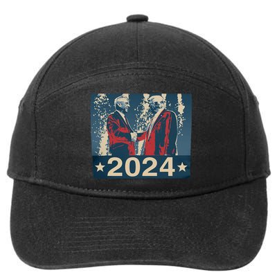 Retro Trump Kennedy President 2024 Election Republican 7-Panel Snapback Hat