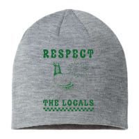 Respect The Local Pigeon Funny Retro Silly Pigeons Lover Sustainable Beanie