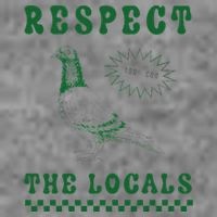 Respect The Local Pigeon Funny Retro Silly Pigeons Lover Sustainable Beanie