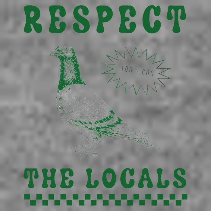 Respect The Local Pigeon Funny Retro Silly Pigeons Lover Sustainable Beanie