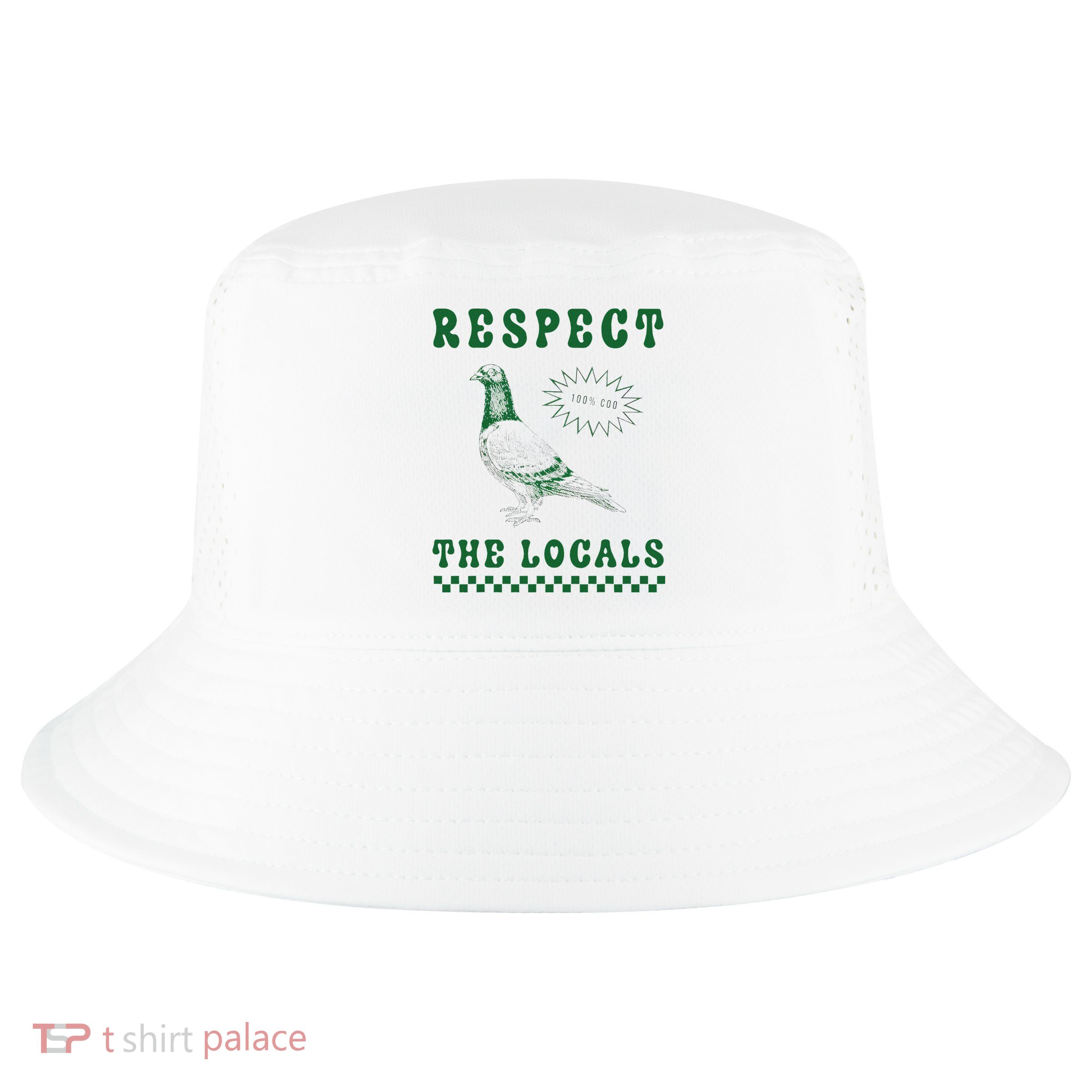 Respect The Local Pigeon Funny Retro Silly Pigeons Lover Cool Comfort Performance Bucket Hat