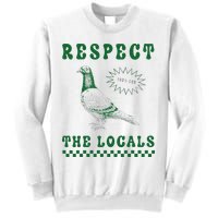 Respect The Local Pigeon Funny Retro Silly Pigeons Lover Sweatshirt