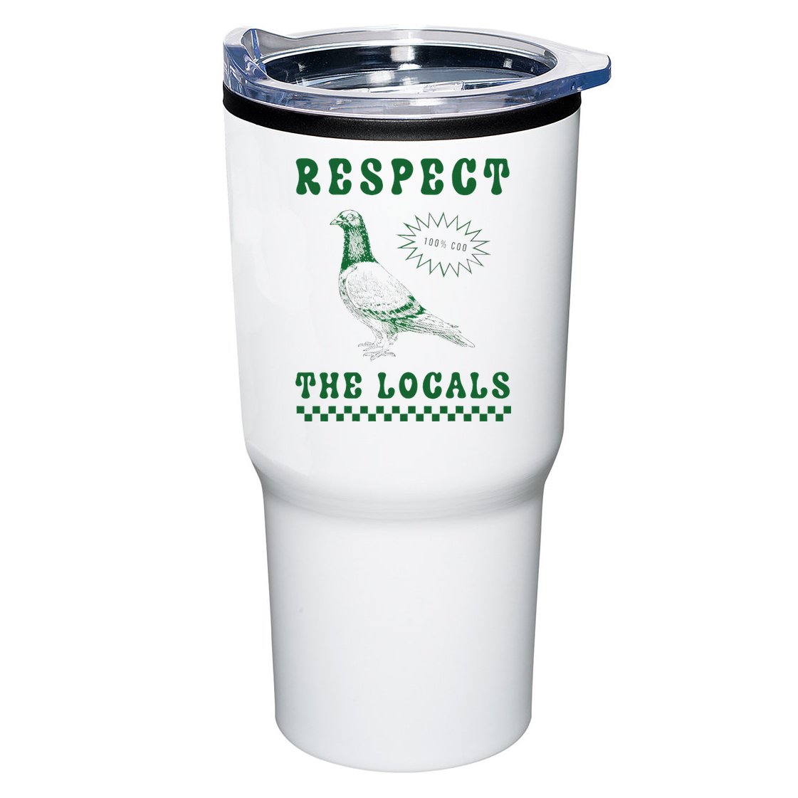 Respect The Local Pigeon Funny Retro Silly Pigeons Lover Tumbler