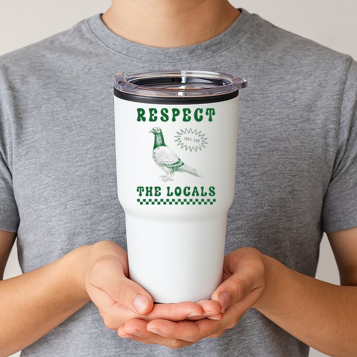 Respect The Local Pigeon Funny Retro Silly Pigeons Lover Tumbler