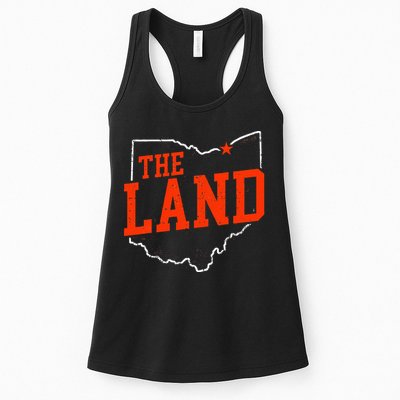 Retro The Land Cleveland Ohio Travel Souvenir Womens Tank Top