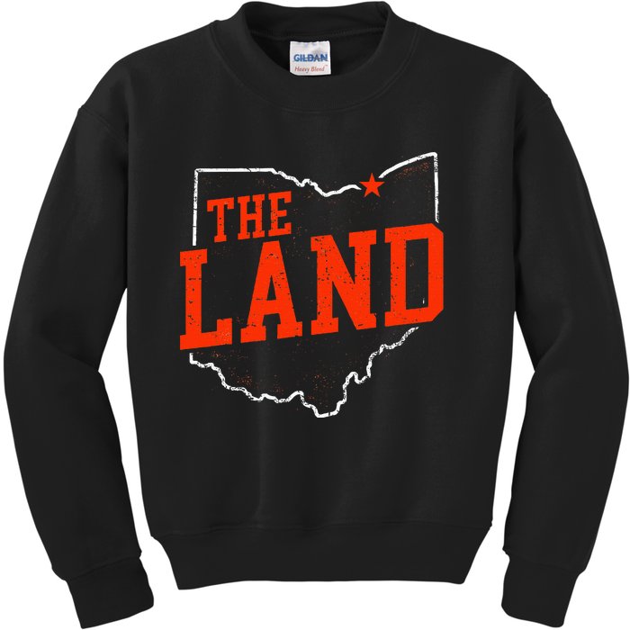 Retro The Land Cleveland Ohio Travel Souvenir Kids Sweatshirt