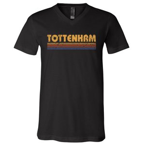 Retro Tottenham London V-Neck T-Shirt