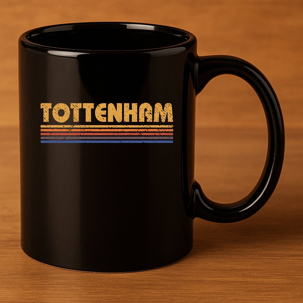 Retro Tottenham London 11oz C Handle Ceramic Mug