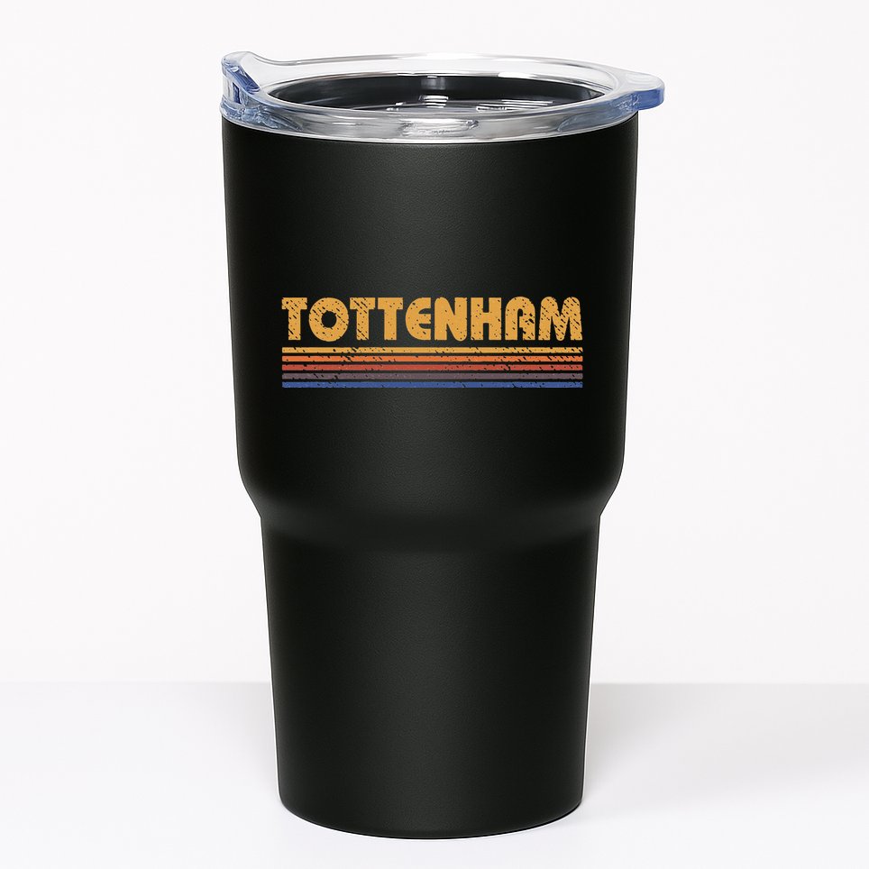 Retro Tottenham London Tumbler