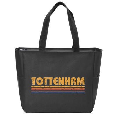 Retro Tottenham London Zip Tote Bag