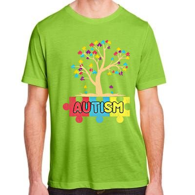 Retro Tree Life Autism Awareness Month Family Matching Gift Adult ChromaSoft Performance T-Shirt