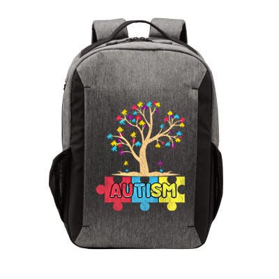 Retro Tree Life Autism Awareness Month Family Matching Gift Vector Backpack