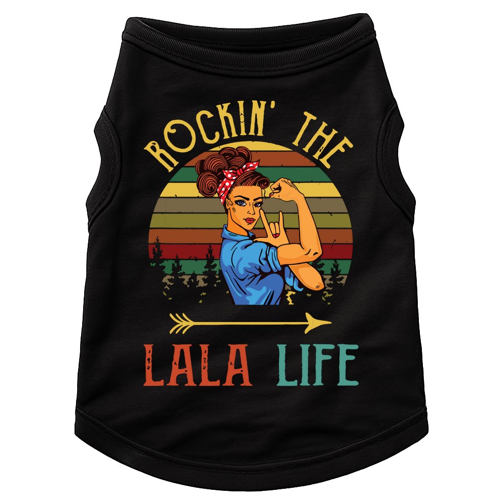Rockin The Lala Life Grandparents Day For Lala Doggie Tank