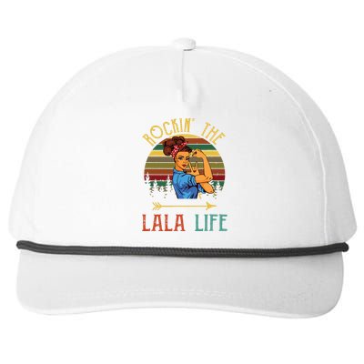 Rockin The Lala Life Grandparents Day For Lala Snapback Five-Panel Rope Hat