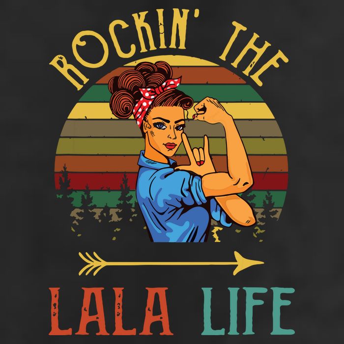 Rockin The Lala Life Grandparents Day For Lala 11oz C Handle Ceramic Mug