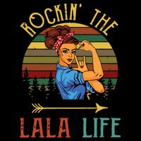 Rockin The Lala Life Grandparents Day For Lala Tall Hoodie