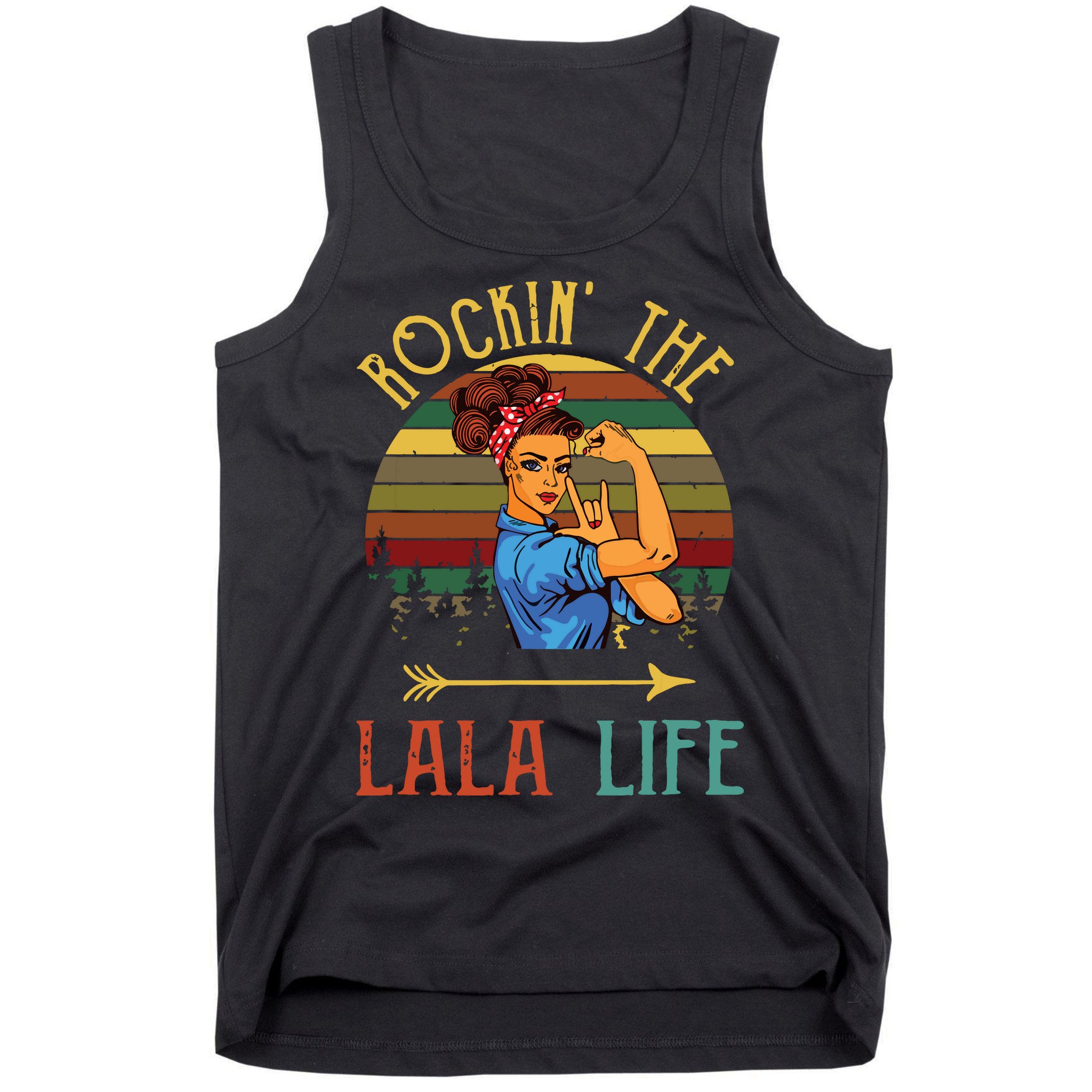 Rockin The Lala Life Grandparents Day For Lala Tank Top