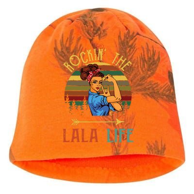 Rockin The Lala Life Grandparents Day For Lala Kati - Camo Knit Beanie