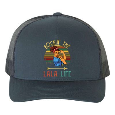 Rockin The Lala Life Grandparents Day For Lala Yupoong Adult 5-Panel Trucker Hat