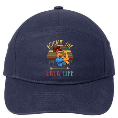 Rockin The Lala Life Grandparents Day For Lala 7-Panel Snapback Hat