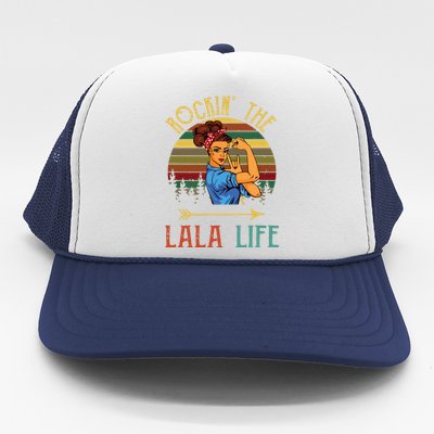 Rockin The Lala Life Grandparents Day For Lala Trucker Hat