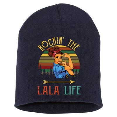 Rockin The Lala Life Grandparents Day For Lala Short Acrylic Beanie