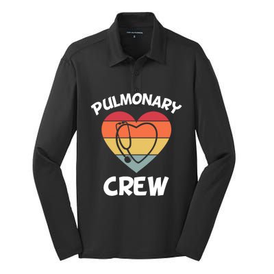 Respiratory Therapy Lung Doctor Pulmonary Crew Asthma Nurse Gift Silk Touch Performance Long Sleeve Polo