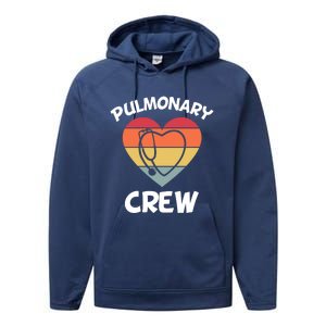 Respiratory Therapy Lung Doctor Pulmonary Crew Asthma Nurse Gift Performance Fleece Hoodie