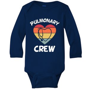 Respiratory Therapy Lung Doctor Pulmonary Crew Asthma Nurse Gift Baby Long Sleeve Bodysuit