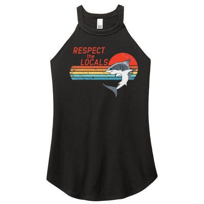 Respect the Locals White Shark Women’s Perfect Tri Rocker Tank