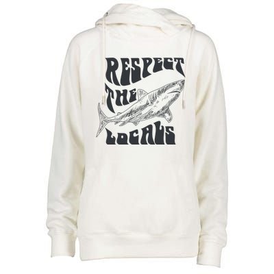 Respect The Locals Womens Funnel Neck Pullover Hood