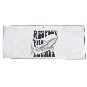 Respect The Locals Large Microfiber Waffle Golf Towel