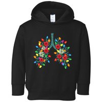 Respiratory Therapy Lung Christmas Light Therapist Funny RN Toddler Hoodie