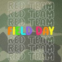 Red Team Let The Games Begin 2025 Field Day Spirit Squad Legacy Tie Dye Trucker Hat