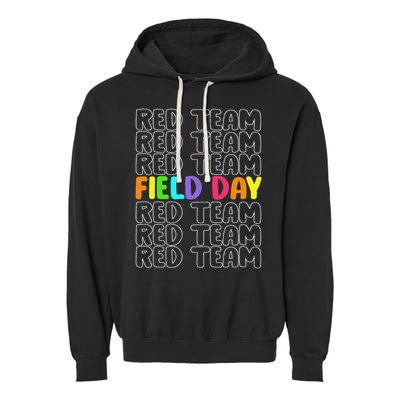 Red Team Let The Games Begin 2025 Field Day Spirit Squad Garment-Dyed Fleece Hoodie