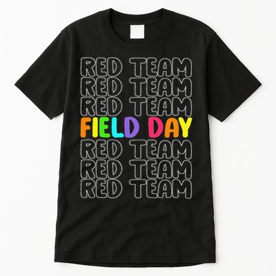 Red Team Let The Games Begin 2025 Field Day Spirit Squad Tall T-Shirt