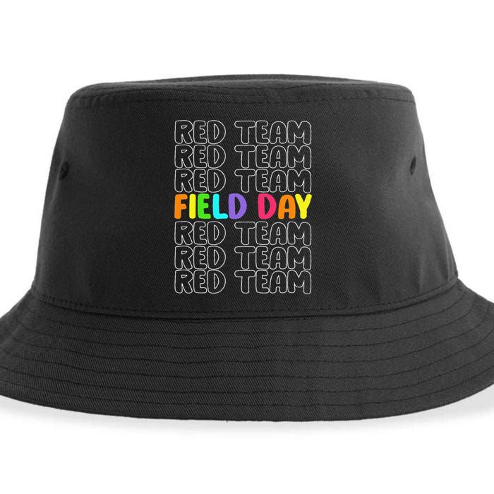 Red Team Let The Games Begin 2025 Field Day Spirit Squad Sustainable Bucket Hat