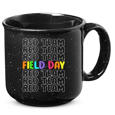 Red Team Let The Games Begin 2025 Field Day Spirit Squad 15oz Campfire Ceramic Mug