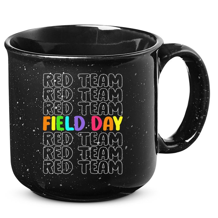 Red Team Let The Games Begin 2025 Field Day Spirit Squad 15oz Campfire Ceramic Mug