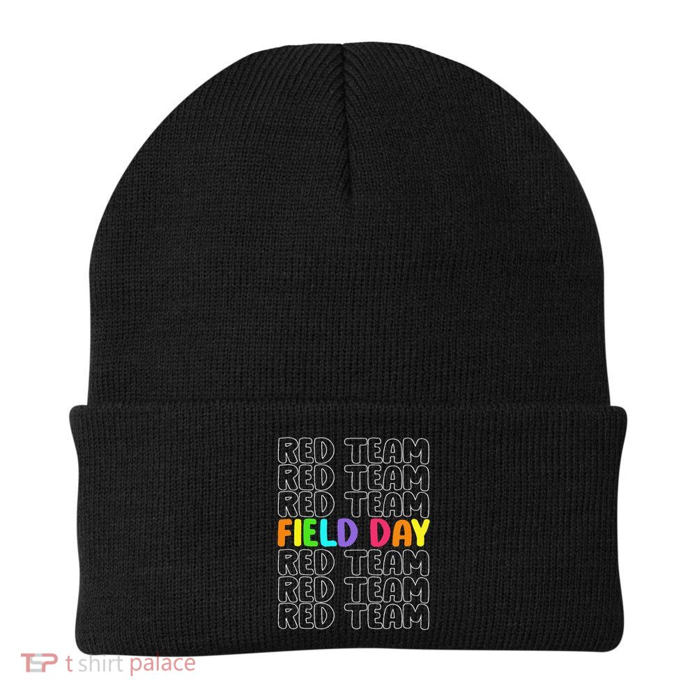 Red Team Let The Games Begin 2025 Field Day Spirit Squad Beanie