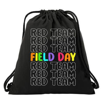 Red Team Let The Games Begin 2025 Field Day Spirit Squad Drawstring Bag