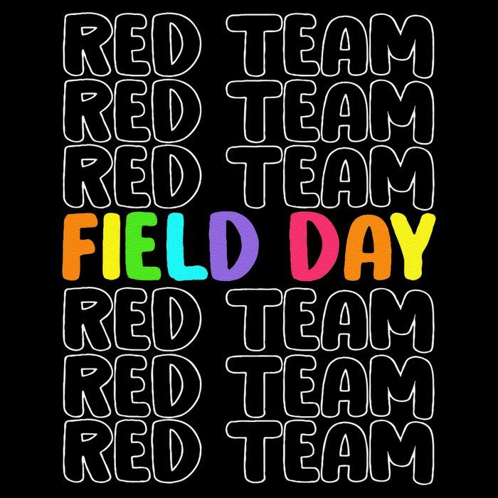 Red Team Let The Games Begin 2025 Field Day Spirit Squad 16 in Basic Backpack