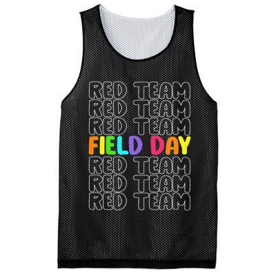 Red Team Let The Games Begin 2025 Field Day Spirit Squad Mesh Reversible Basketball Jersey Tank