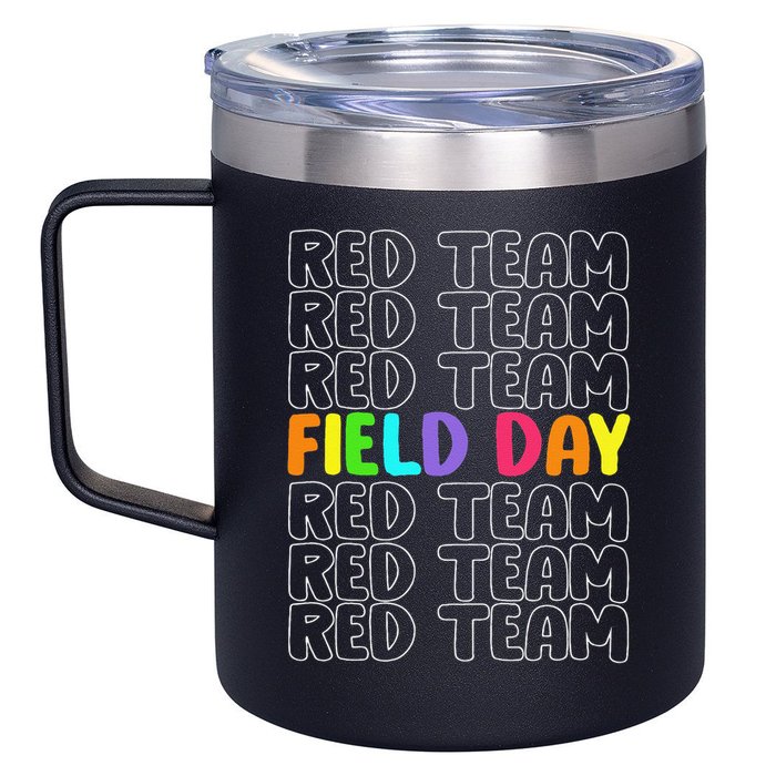 Red Team Let The Games Begin 2025 Field Day Spirit Squad 12oz Stainless Steel Coffee Mug