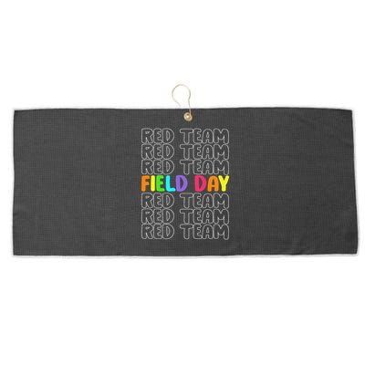 Red Team Let The Games Begin 2025 Field Day Spirit Squad Large Microfiber Waffle Golf Towel