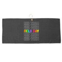 Red Team Let The Games Begin 2025 Field Day Spirit Squad Large Microfiber Waffle Golf Towel